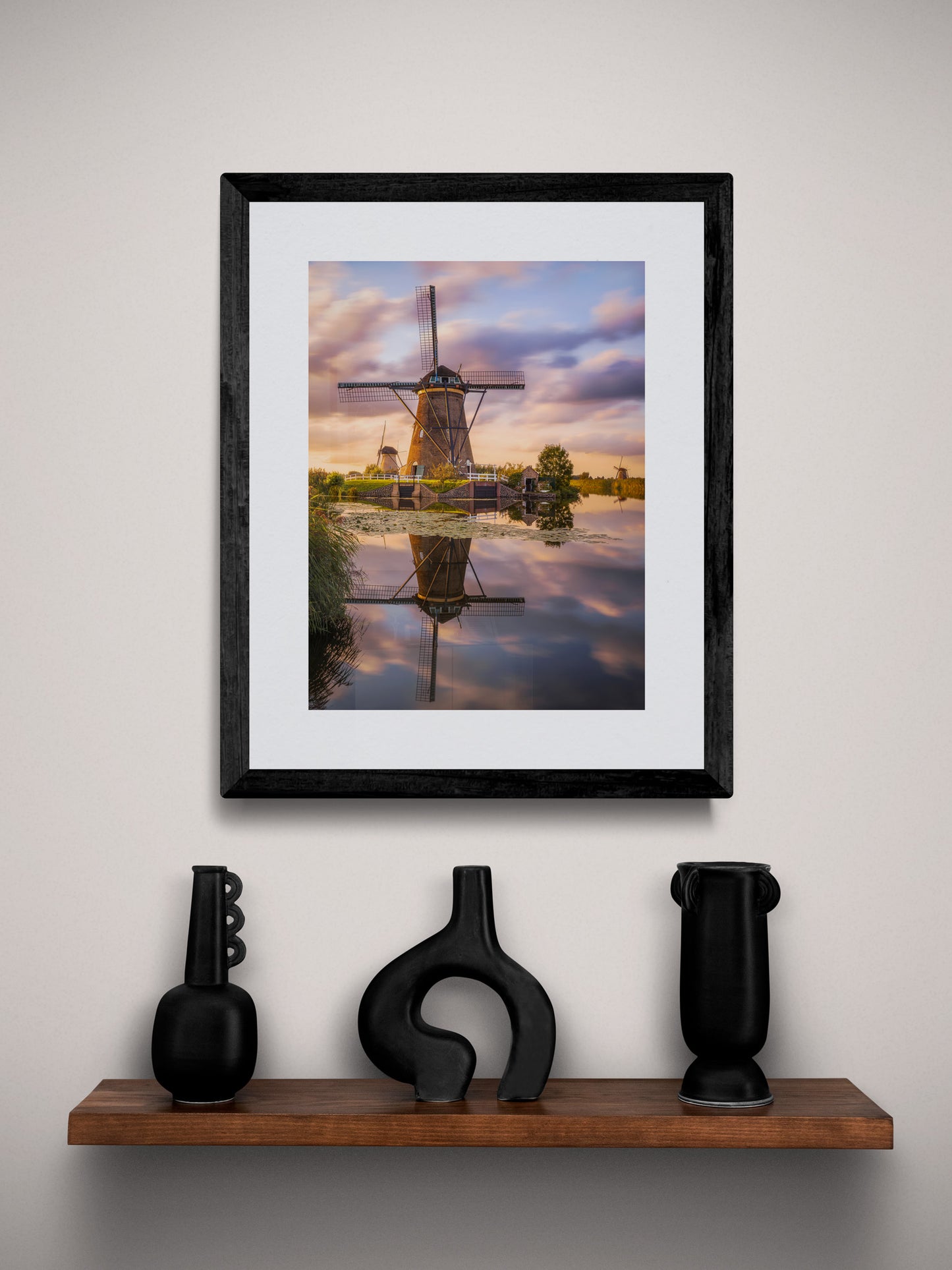 Image Title: Golden Irony Photographer: Marcus Danz Location: Kinderdijk, Netherlands Image description: The iconic windmills in Kinderdijk (Netherlands) present themselves in the warm light of the sunset. High quality Fine Art print up to 36 inch / around 90 centimeters on Hahnemühle paper available. Smal variant over shelf.