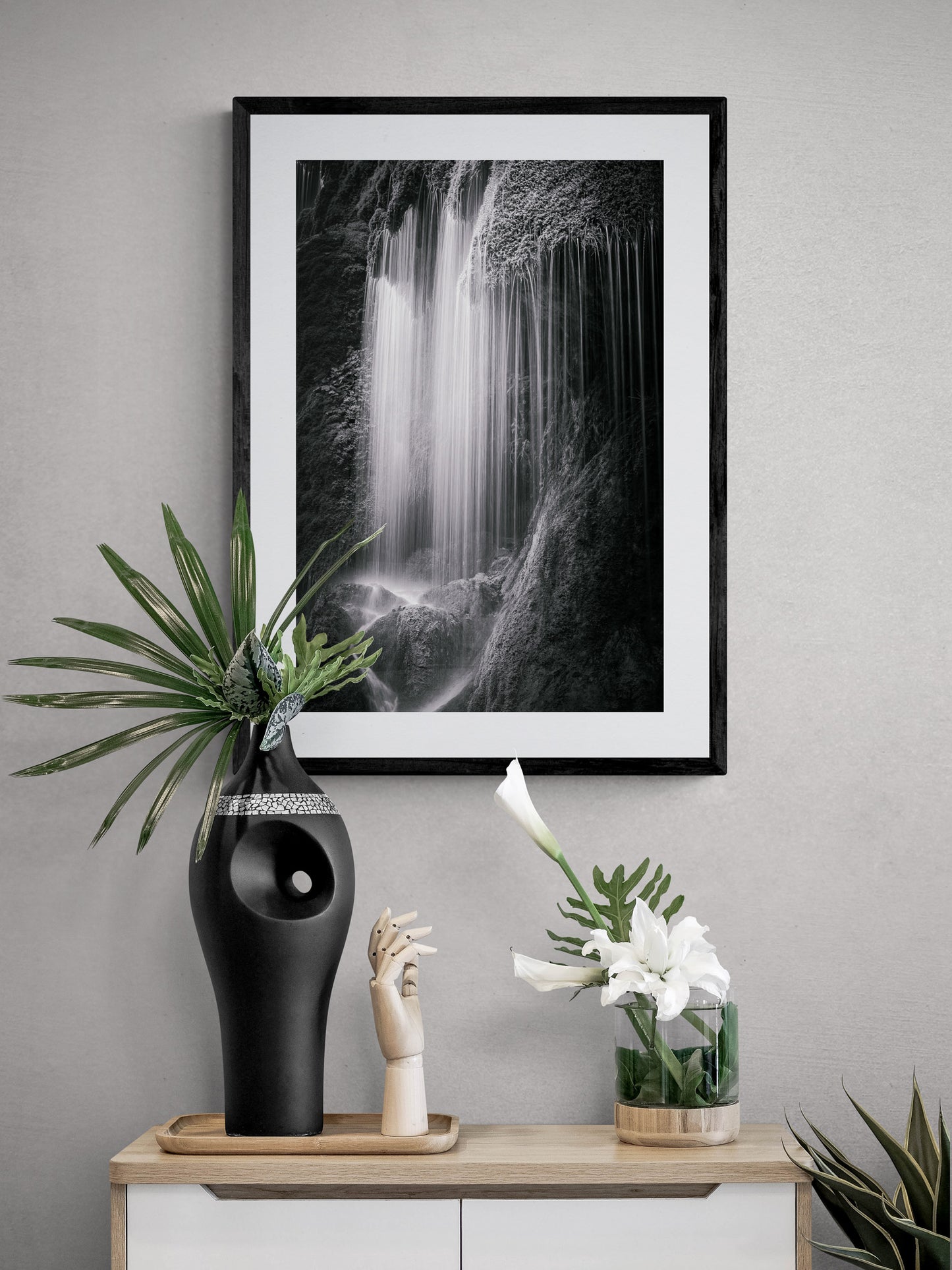 Image Title: Veil of Water Photographer: Marcus Danz Location: Wildsteig, Germany Image description: Fanned out by the moss growth, this waterfall (Schleierfälle) conjures up a gentle veil that seems to be made of precious silk threads. High quality Fine Art print up to 36 inch / around 90 centimeters on Hahnemühle paper available. Medium variant over sideboard.