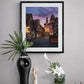 Image Title: Daddy is coming Photographer: Marcus Danz Location: Rothenburg ob der Tauber, Germany  Image description: Beautiful sunset view of the Markus Tower n the romantic town of Rothenburg ob der Tauber. High quality Fine Art print up to 36 inch / around 90 centimeters on Hahnemühle paper available. Medium variant over sideboard.