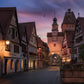 Image Title: Daddy is coming Photographer: Marcus Danz Location: Rothenburg ob der Tauber, Germany  Image description: Beautiful sunset view of the Markus Tower n the romantic town of Rothenburg ob der Tauber. High quality Fine Art print up to 36 inch / around 90 centimeters on Hahnemühle paper available.