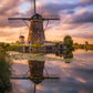Image Title: Golden Irony Photographer: Marcus Danz Location: Kinderdijk, Netherlands Image description: The iconic windmills in Kinderdijk (Netherlands) present themselves in the warm light of the sunset. High quality Fine Art print up to 36 inch / around 90 centimeters on Hahnemühle paper available.