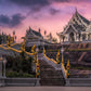 Image Title: The White Temple Photographer: Marcus Danz Location: Krabi, Thailand Image description: Wat Kaew Korawaram, one of the largest local Buddhist temples, appears like an oasis of peace in the last light of the setting sun. High quality Fine Art print up to 36 inch / around 90 centimeters on Hahnemühle paper available.