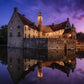 Image Title: Time flies by Photographer: Marcus Danz Location: Lüdinghausen, Germany Image description: Vischering Castle, my home town‘s medieval jewel, shines in all its beauty on this perfect summer evening shortly after sunset. High quality Fine Art print up to 36 inch / around 90 centimeters on Hahnemühle paper available.