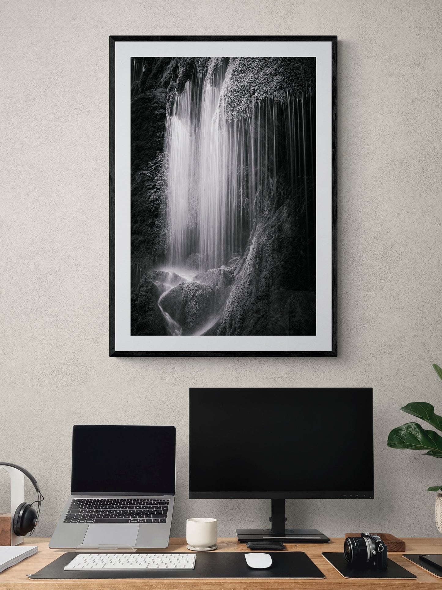 Image Title: Veil of Water Photographer: Marcus Danz Location: Wildsteig, Germany Image description: Fanned out by the moss growth, this waterfall (Schleierfälle) conjures up a gentle veil that seems to be made of precious silk threads. High quality Fine Art print up to 36 inch / around 90 centimeters on Hahnemühle paper available. Large variant over computer desk.