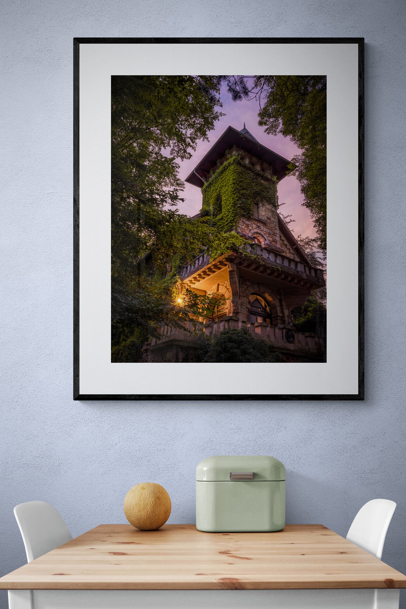 Image Title: Where a Monkey used to live Photographer: Marcus Danz Location: Münster, Germany  Image description: Somewhat hidden away in Münster lies the romantic Tuckesburg, built in 1892 by Hermann Landois next to the zoological gardens he founded 20 years earlier. High quality Fine Art print up to 36 inch / around 90 centimeters on Hahnemühle paper available. Large variant over kitchen table.
