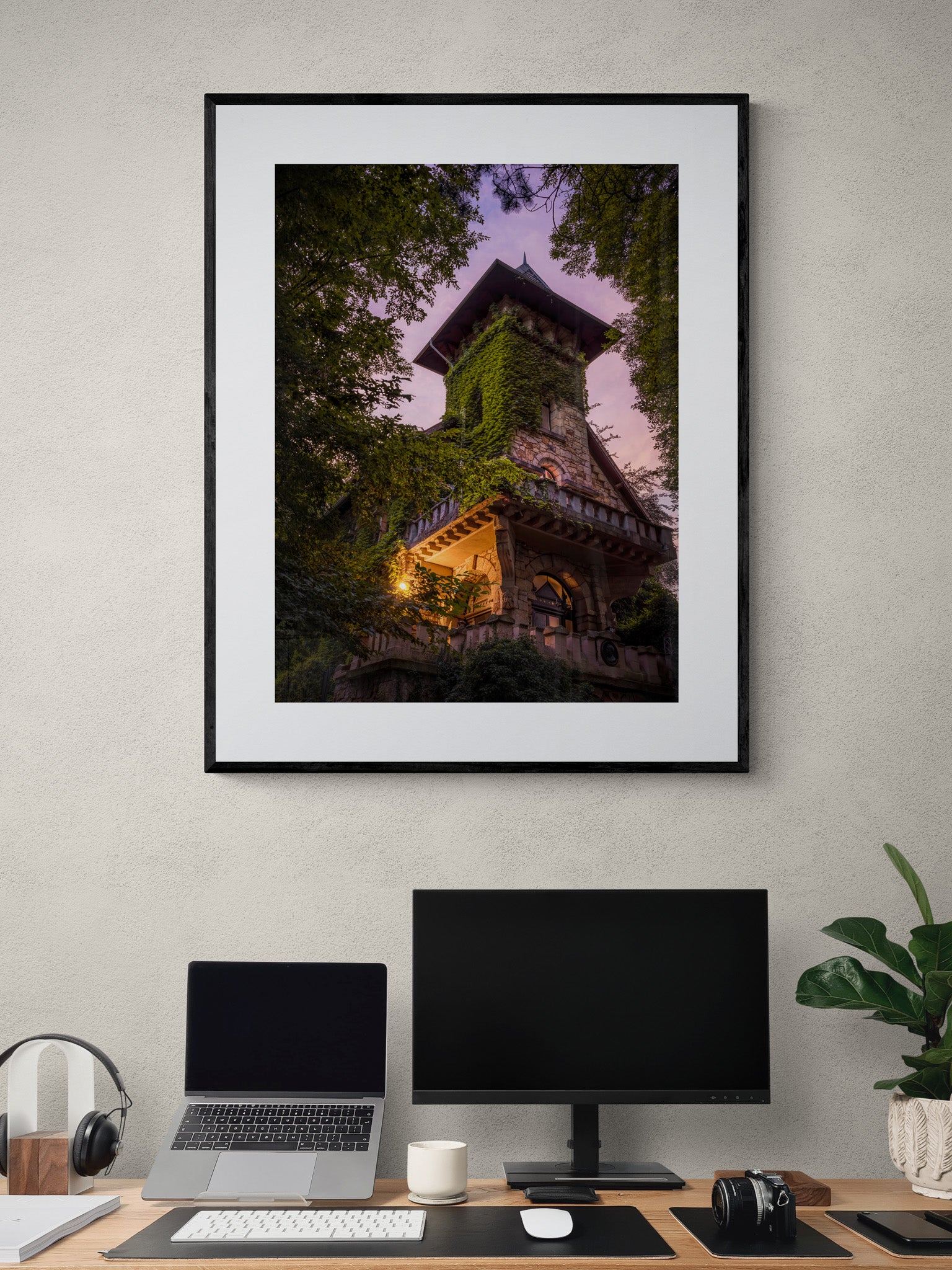 Image Title: Where a Monkey used to live Photographer: Marcus Danz Location: Münster, Germany  Image description: Somewhat hidden away in Münster lies the romantic Tuckesburg, built in 1892 by Hermann Landois next to the zoological gardens he founded 20 years earlier. High quality Fine Art print up to 36 inch / around 90 centimeters on Hahnemühle paper available. Large variant over computer desk.