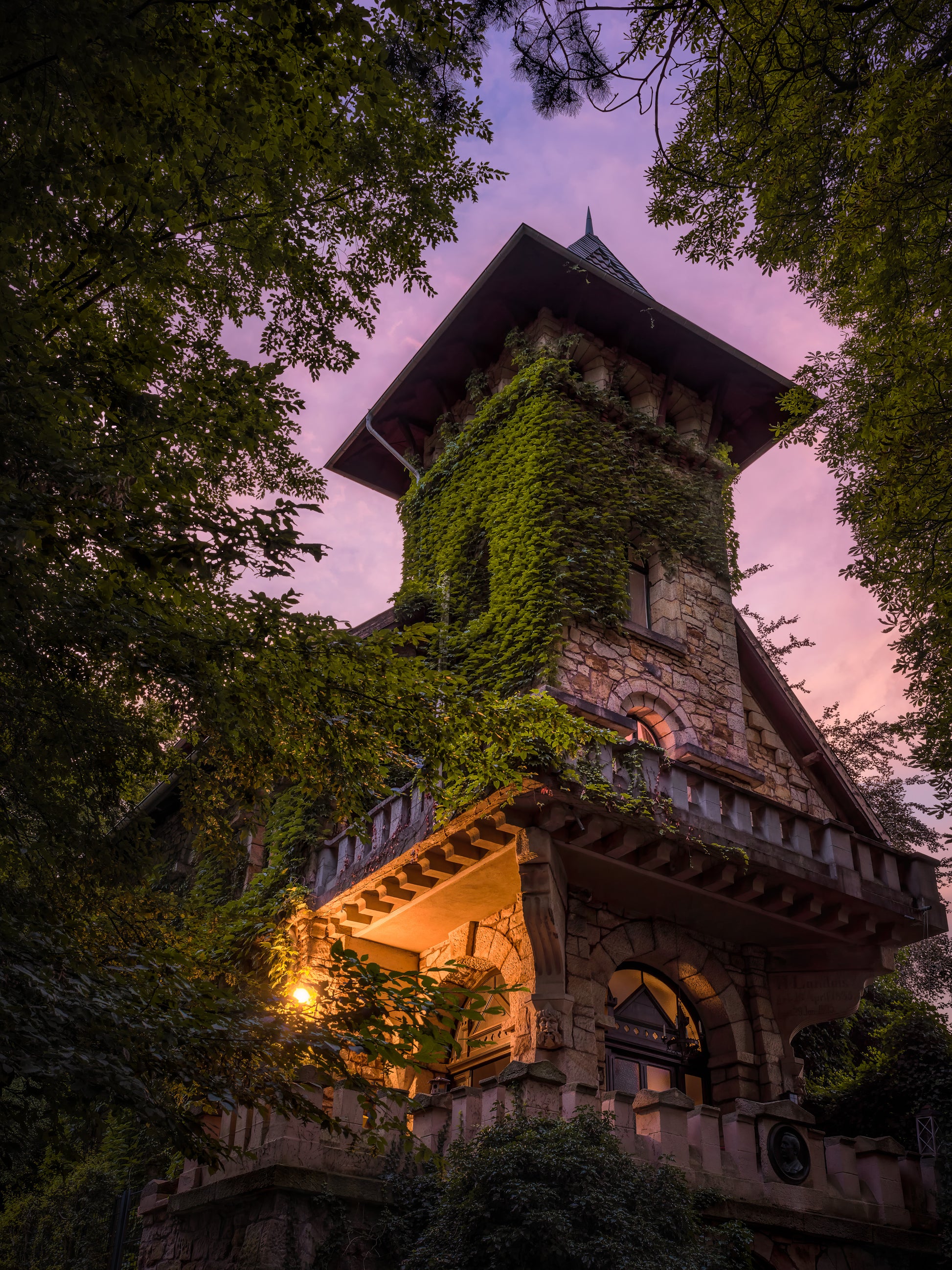 Image Title: Where a Monkey used to live Photographer: Marcus Danz Location: Münster, Germany  Image description: Somewhat hidden away in Münster lies the romantic Tuckesburg, built in 1892 by Hermann Landois next to the zoological gardens he founded 20 years earlier. High quality Fine Art print up to 36 inch / around 90 centimeters on Hahnemühle paper available.